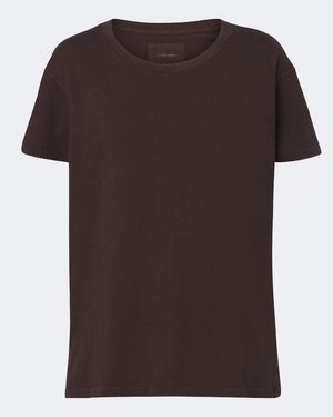 Nili Lotan Brady Cotton Jersey T-Shirt - Brown