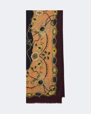 Etro Foulard En Jacquard De Laine - Multicolore