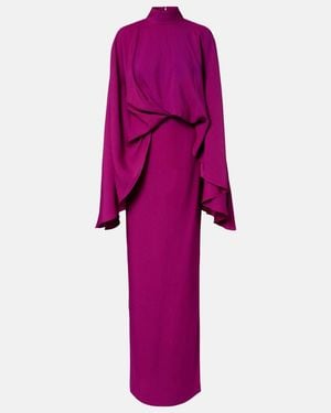 Taller Marmo Robe Bacall Aus Crepe - Lila