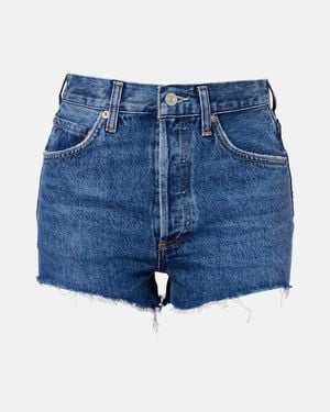 Agolde Jeansshorts Ridley - Blau