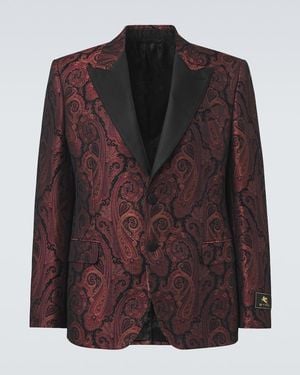 Etro Paisley Jacquard Blazer - Brown