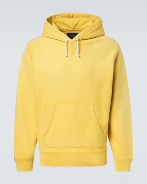 RRL Cotton Fleece Hoodie - Yellow