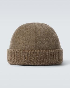 Loro Piana Cashmere Beanie - Natural