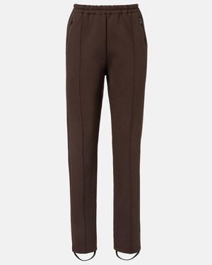 Maison Margiela Cotton-Blend Joggers - Brown
