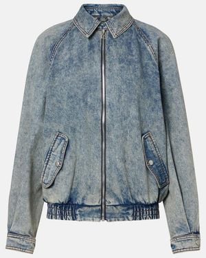 Magda Butrym Denim Blouson Jacket - Blue
