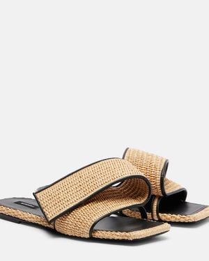 Givenchy Pantoletten Twisted Ribbon Mit Leder - Braun