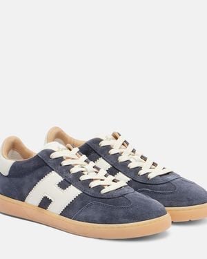 Hogan Cool Suede Trainers - Blue