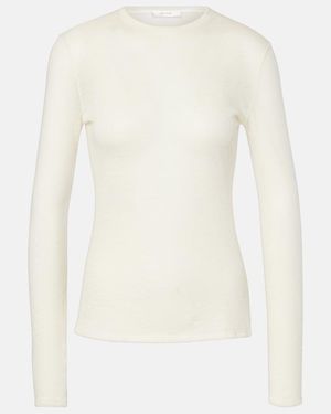 The Row Iverness Cashmere Top - White