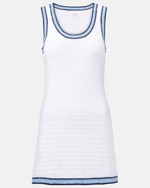 The Upside Elsa Crochet Cotton Minidress - White