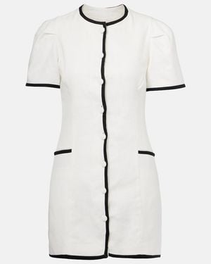 Faithfull the Brand Jane Linen Minidress - Natural