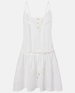 Melissa Odabash Bailey Open-Knit Minidress - White