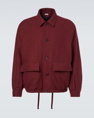 A.PRESSE Cashmere Blouson Jacket - Red