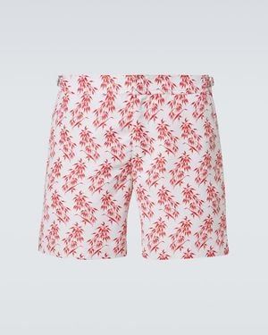 Orlebar Brown Bulldog Printed Swim Shorts - Red