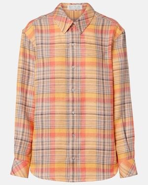 God's True Cashmere Hemd Twilight Aus Leinen Mit Mondstein - Orange