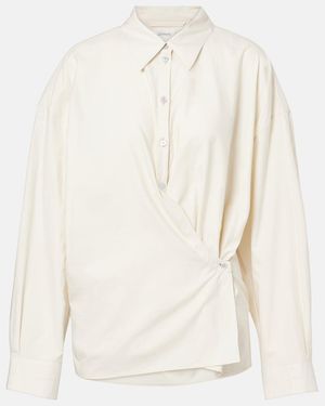 Lemaire Twisted Cotton And Silk Shirt - White