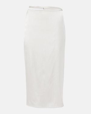 Jacquemus La Jupe Notte Midi Skirt - White