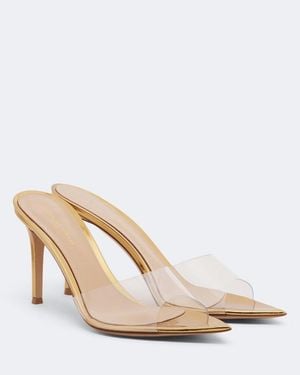 Gianvito Rossi Elle Tpu Mules - Natural