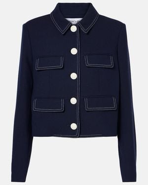Veronica Beard Constantine Cropped Jacket - Blue