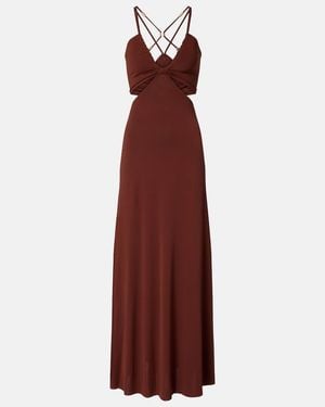 Eres Saba Cutout Jersey Maxi Dress - Purple