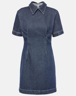 Sportmax Douglas Denim Polo Dress - Blue