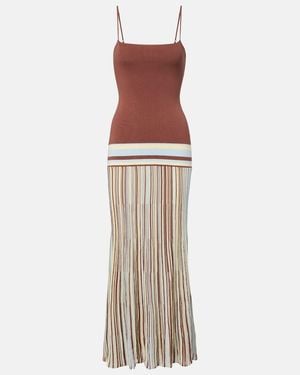 Faithfull the Brand Citara Striped Cotton-Blend Maxi Dress - Multicolour