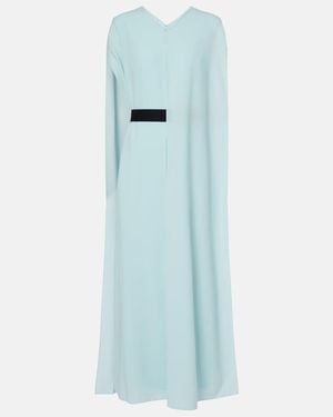 ROKSANDA Fyera Crepe Maxi Dress - Blue