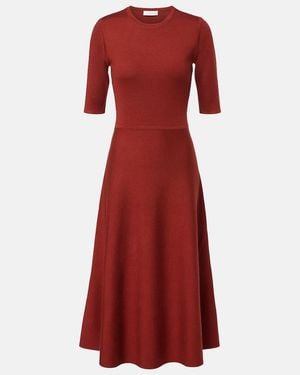 Gabriela Hearst Wool, Cashmere, And Silk Maxi Dress - Red