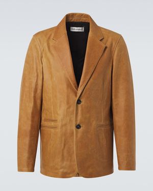 Our Legacy Opening Leather Blazer - Brown