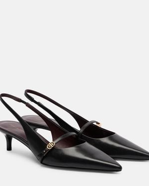 Tory Burch Slingback Shoes With Buckle - Black
