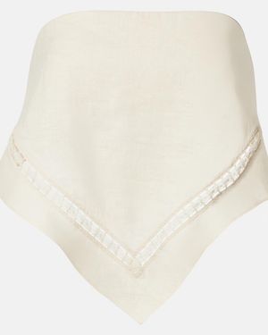 Jonathan Simkhai Linen-Blend Top - Natural
