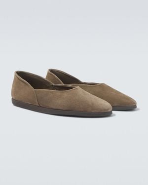 STÒFFA Zapatos Slip-On De Ante - Gris