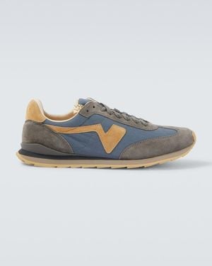 Visvim Sneakers Fkt Mit Veloursleder - Blau