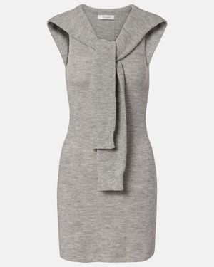 AYA MUSE Vao Wool-Blend Minidress - Grey