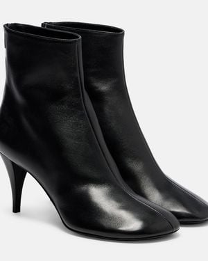 Proenza Schouler Glove 80 Leather Ankle Boots - Black
