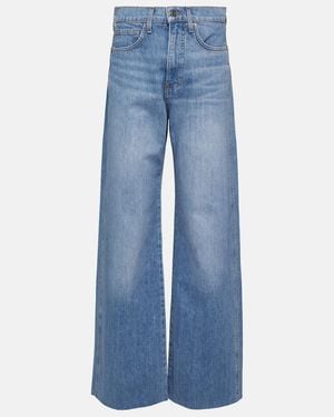 Veronica Beard Jeans Anchos Taylor De Tiro Alto - Azul