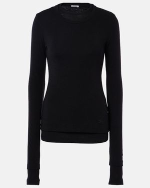 Jil Sander Set Aus Zwei Tops Aus Wolle - Blau