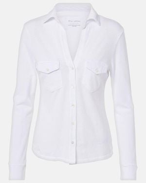 Nili Lotan Liam Cotton Shirt - White