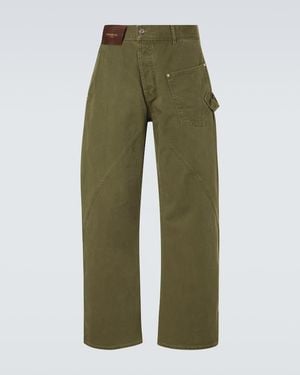 JW Anderson Twisted Straight Jeans - Green