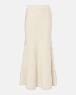 Gabriela Hearst Manni Knitted Cashmere Maxi Skirt - Natural