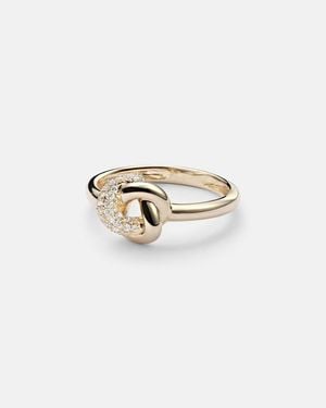 STONE AND STRAND 14Kt Ring With Diamonds - White