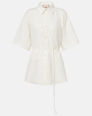 Plan C Linen Shirt - White