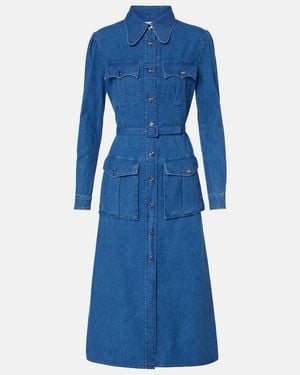 Valentino Denim Shirtdress - Blue