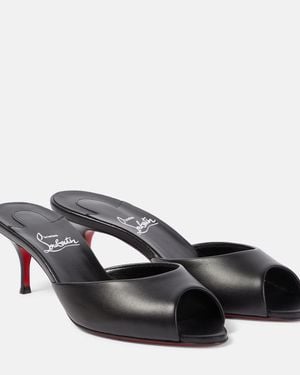 Christian Louboutin Me Dolly Leather Mules - Black