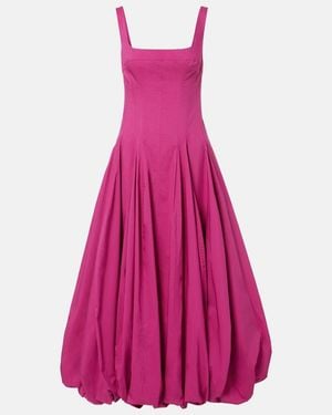 Jonathan Simkhai Cotton-Blend Midi Dress - Pink