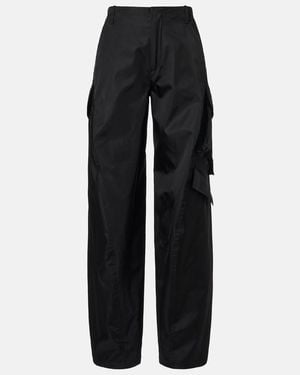 Alaïa Taffeta Cargo Trousers - Black