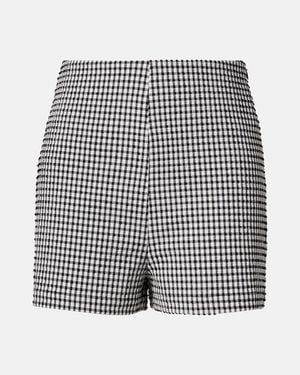 Rohe High-Rise Gingham Shorts - Black