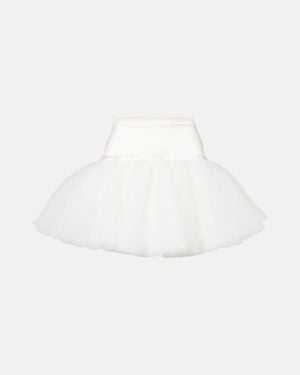 Vivienne Westwood Bridal Joe Petticoat Tulle Miniskirt - White