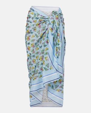 Dolce & Gabbana Pareo Aus Baumwolle - Blau