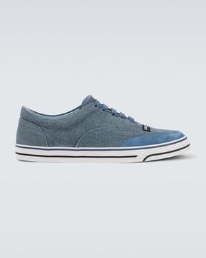 Dolce & Gabbana Sneakers Mit Veloursleder - Blau