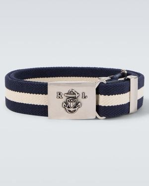 Ralph Lauren Guertel Mit Leder - Blau